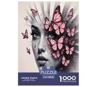 Arte de la Cara de la Mariposa 1000 Piezas Adultos Puzzle Clásicos Regalo DecoracióN Familiar Juego Desafiante 38x26cm/1000pcs