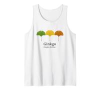Arte de la Hoja de Ginkgo - Ginkgo biloba Botanical Camiseta sin Mangas