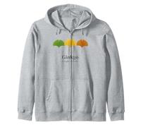 Arte de la Hoja de Ginkgo - Ginkgo biloba Botanical Sudadera con Capucha