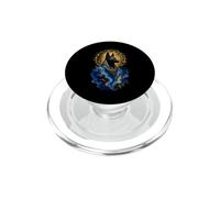 Arte de la mitología Antigua de la deidad egipcia de Anubis PopSockets PopGrip para MagSafe