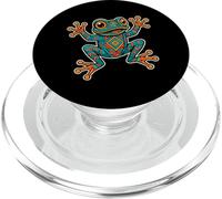 Arte de la mitología mesoamericana Antigua de la Rana Mexicana Azteca PopSockets PopGrip para MagSafe
