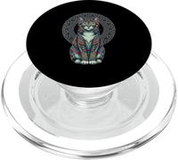 Arte de la mitología mesoamericana del Gato Azteca Maya Mexicano PopSockets PopGrip para MagSafe