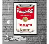 Arte de la pared Cartel Lienzo pintura Andy Warhol Tomate Sopa Abstractos Decorativos Fondos, para sala de estar Cocina Decoración de pared Sin marco (Size : 23.6x35.4in(60x90cm))