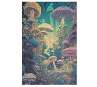 Arte de la selva fúngica rompecabezas infantiles, 1000 unidades, rompecabezas de madera, kit de bricolaje, relajación, juegos para adolescentes y adultos, regalos 78 x 53 cm