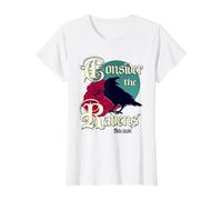 Arte de Las Escrituras del Cuervo Gótico Lucas 12: 24 Cristiano Camiseta gráfica económica