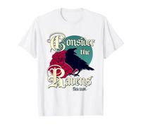 Arte de Las Escrituras del Cuervo Gótico Lucas 12: 24 Cristiano Camiseta gráfica económica