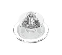 Arte de línea curativa de Llama Sagrada de la Diosa Celta brígida PopSockets PopGrip para MagSafe