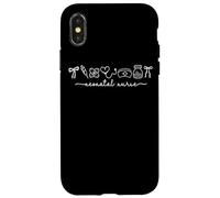 Arte de línea de Vida de Latido del corazón de Enfermera Neonatal Carcasa para iPhone X/XS