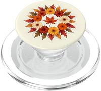 Arte de mandala de flores y hojas de otoño PopSockets PopGrip para MagSafe