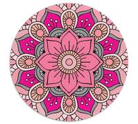 Arte de Mandalas 1000pcs (67.5x67.5cm) Rompecabezas para Adultos - Pétalos Rosados y Grises Juguete De Bricolaje