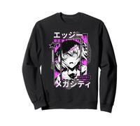 Arte de Manga Cyberpunk de Tokio Edgy Sudadera