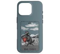 Arte de Mapache en Blanco y Negro Inspirado en el Tarot The Thief Carcasa para iPhone 16 Pro