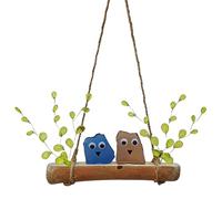 Arte De Marino - Decoración Colgante Hecha A Mano para El Hogar, Obra De Arte De Marino De Perca De Pájaro, Artee De Madera Flotante | para Interiores Y Exteriores, Ventana, Jardín
