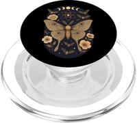 Arte de Mariposa atómica Lunar de Polilla Celestial PopSockets PopGrip para MagSafe