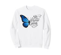 Arte de Mariposas con Cita de proverbios More Precious Than Jewels Sudadera