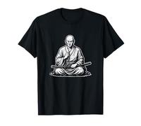 Arte de meditación Monje samurái Camiseta