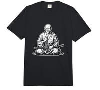 Arte de meditación Monje samurái Comfort Colors Adult Heavyweight T-Shirt