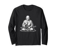 Arte de meditación Monje samurái Manga Larga