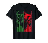 Arte de Mercado Bull vs Bear para Comerciantes e inversores de acciones Camiseta