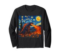 Arte de Monstruos al Estilo Van Gogh de Kaiju Starry Night Manga Larga