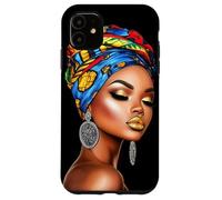 Arte de Mujer Africana con Diadema y Pendientes Carcasa para iPhone 11
