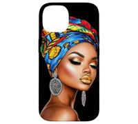 Arte de Mujer Africana con Diadema y Pendientes Carcasa para iPhone 14