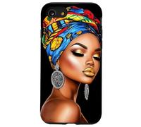 Arte de Mujer Africana con Diadema y Pendientes Carcasa para iPhone SE (2020) / 7/8