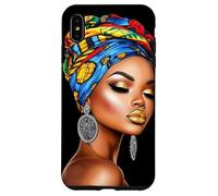 Arte de Mujer Africana con Diadema y Pendientes Carcasa para iPhone XS MAX