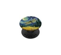 Arte de Noche Estrellada Estilo Van Gogh con diseño de libélula PopSockets PopGrip Adhesivo