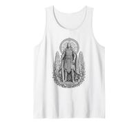 Arte de Nuada Celtic Silver Hand Warrior King Line Camiseta sin Mangas