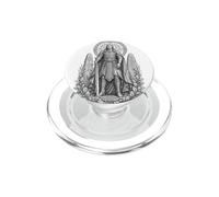 Arte de Nuada Celtic Silver Hand Warrior King Line PopSockets PopGrip para MagSafe