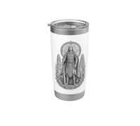 Arte de Nuada Celtic Silver Hand Warrior King Line Vaso térmico de acero inoxidable de doble pared