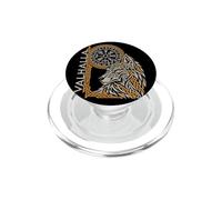 Arte de Nudos nórdicos Valhalla Wolf Fenrir Vegvisir PopSockets PopGrip para MagSafe