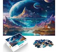Arte de paisajes tranquilos Puzzle de 1000 Piezas para Adultos Juguetes educativos de Aprendizaje Juegos Familiares Apto para Parejas 38x26cm