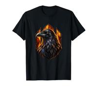 Arte de pájaro de Cristal de la Catedral del Cuervo con ámbar Camiseta