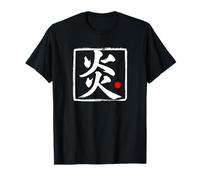 Arte de palabras de escritura de pincel japonés "Flame" Camiseta