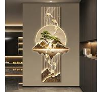 Arte de pared 3D con luces LED hecho a mano modernas esculturas de pared para colgar en la pared para sala de estar, entrada, pasillo con control remoto