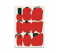 Arte de pared abstracto clásico con estampado de frutos rojos, diseño único, lienzo impreso, póster para el hogar, sala de estar, dormitorio, pintura decorativa (40x60cm/marco interior)