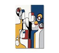 Arte de pared abstracto clásico de Picasso, arte de personas, lienzo HD, impresión, póster, hogar, sala de estar, dormitorio, pintura decorativa, imágenes (80x120 cm/marco interior)