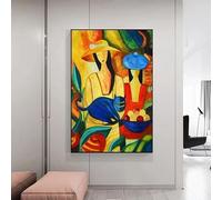 Arte de pared abstracto moderno escandinavo de Picasso, pinturas famosas, impresiones en lienzo HD, decoración para el hogar, dormitorio y sala de estar (70x110 cm/sin marco)
