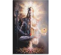 Arte de Pared de 50x70cm sin Marco, póster de Shiv y Shakti, Pintura Decorativa, Lienzo, Arte de Pared, Carteles de Habitaciones, Pintura para Dormitorio