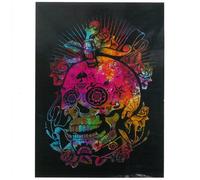 Arte de pared de algodón - Dia de la calavera muerta