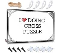 Arte de pared de alta calidad, diseño de decoración de hombres I Love Doing Cross Puzzle | Decoración de cocina de granja (30 x 40 cm)