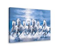 Arte de pared de caballos salvajes corriendo de la suerte, arte de pared de caballos corriendo, póster de animales, 12 pósteres de lienzo, decoración de pared, pinturas para sala de estar, dormitorio,