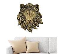 Arte de pared de cabeza de animal, decoración de pared de cabeza de animal, decoraciones realistas montadas en la pared, decoración de animales decorativa para sala de estar, dormitorio, cocina, arte