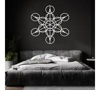 Arte de pared de geometría sagrada, escultura de metal moderna para decoración del hogar para sala de estar, dormitorio, pasillo y escaleras