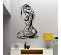 Arte de Pared de Hierro Cortado con precisión de Primera Calidad, Figura de Mujer, Cuerpo Femenino, decoración de Metal Resistente a la oxidación, The Homebody Club, decoración de Pared de línea abst