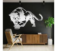 Arte de Pared de Metal con diseño de Pantera, decoración de Pantera, Colgante de Pantera, Animal Salvaje, decoración de Granja, Regalo para Amantes de Las panteras (Plate