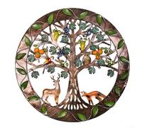 Arte de pared de metal de árbol contemporáneo creativo para interiores y exteriores, decoración del hogar con tema inspirador de la naturaleza