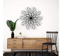 Arte de Pared de Metal, decoración de árbol de Metal, Arte, Arte de árbol, decoración de árbol, Arte, Arte Moderno, decoración para Dormitorio (Negro, 40 x 39 Pulgadas | 101 x 100